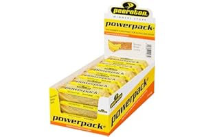Peeroton Powerpack Riegel Banana Bread - Energieriegel ohne Zucker - Protein Snack Mahlzeitenersatz mit langanhaltender Energieverfügbarkeit - der Haferriegel, der sättigt und stärkt - 18 x 50 g