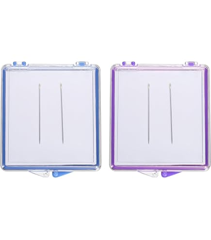 ÉTui à Aiguilles Magnétique 2 Pièces - Porte-Aiguilles Et Porte-Épingles PVC, Rangement Couture Pratique