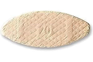 BRICOLEVA.IT Tasselli piatti legno per lavori fai da te, Lamelle d'assemblaggio - Biscotti Lamelle - Tasselli in legno di alta qualità per fai da te e falegnameria (50 Pezzi, Numero 20)