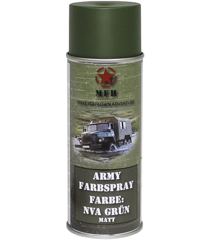 6 Dosen BW Army Farbspray – Armeelack In Panzergrau, Je 400 Ml, Super Für Modellbau & DIY
