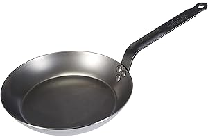 de Buyer - Bratpfanne CARBONE PLUS aus Eisenstahl - 24 cm - 5110.24, Silber