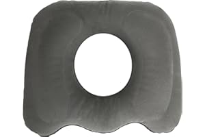 HXIZMY Cuscino Ortopedico Gonfiabile, Cuscino Emorroidi per Emorroidi, Infiammazioni, Dolori al Coccige, Cisti, Gravidanza, Post-parto, Uso a Casa, Auto o Ufficio