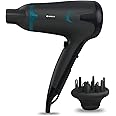 Havells 1700W 2-In-1 Hair Dryer With Diffuser & Thin Concentrator|2 Heat Settings (Hot/Warm)|Heat Balance Technology|Midnight Black|Blow Dry Companion For Effortless Hair Styling|Hd3270-1700 Watts