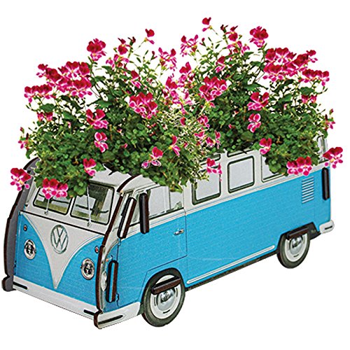 Preisvergleich Produktbild Blumenkasten VW-T1, blau, klein