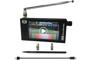 DIKKOD Full-Bands DSP SDR Radio Receiver 4.3" IPS Screen FM/AM/LSB/USB/CW, 192 kHz Spectrum Rechargeable 5000 mAh Batteria ricaricabile in alluminio Alloy Shell Nice Sound