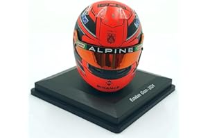 Spark Esteban Ocon 2024 BWT Alpine F1 Team Mini casque, vitrine, échelle 1/5