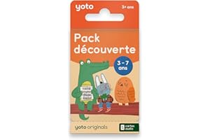 Yoto - Pack découverte 3-7 Ans, Collection de Livres Audio pour Enfant en français à écouter sur conteuse et boîte à Histoires pour Enfant Player et Mini, premières Histoires 3 à 7 Ans