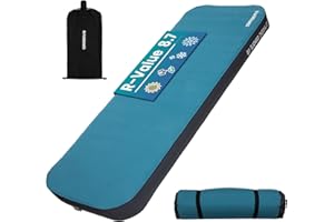 FUNDANGO R-Value 8.7 Sleeping Mat Winter Self Inflating Camping Mat Single Camping Mattress 10cm Thickness Inflating Sleeping Pad Soft Camping Air Mattress for Outdoor Tent, Car Traveling,Guest Bed