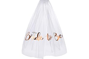CICILIAYA Bride to Be Veil Bachelorette Party Veil Bridal Veil Wedding Veil Women's White Short Veils with Comb for Brides Shower Bachelorette Hen Party Costume Dress Up Gift Prom Halloween (White1)