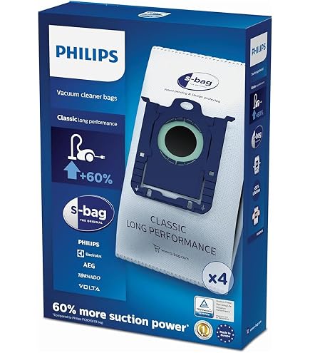 Lot De 5 Sacs D'aspirateur NEUFS Pour Philips TC526, TC533, TC537
