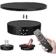 TOKENHIGH Rotating Display Stand,Electric Rotating Turntable,Electric remote-controlled product display stand,For Product Display,Jewelry Display, Shop Exhibition Stand. (BLACK)
