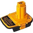 Battery Adapter DM18D with USB,Compatible with Dewalt 18V Tools.Convert for DeWalt 20V & for Milwaukee M18 Lithium Battery to NiCad & NiMh Battery Tools