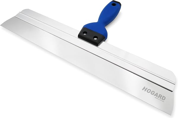 HOGARD Couteau à Enduire Professionnel 450 mm en Acier Inoxydable Parfait pour Plâtrage | Fabriqué en UE