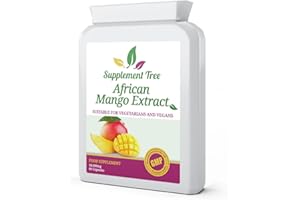 SUPPLEMENT TREE Pure African Mango Extract 18000mg 60 Capsules | HIGH Strength Supplement for Men & Women | Promotes Healthy Digestion & Cholesterol Balance | High in Dietary Fibre Content | Vegans