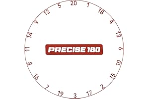 ‎PRECISE180 Precise180 - Onepiece Zahlenring - Premium Dartzahlenring aus 2mm dicken Stahl - 16 Farben - Dartscheiben Nummernring - Dartzubehör