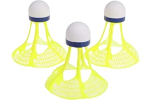 Calager 3Pcs Shuttlecocks Brightly-Colored Badminton Ball Windproof Plastic Badminton Training Shuttlecocks High Speed Badminton Balls for Indoor Outdoor Sports