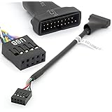 USB 3.0 19 Pin Male To USB 2.0 9 Pin Female Motherboard Cable Adapter ale/Female Housing Converter