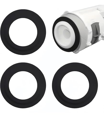 The Lord Of The Tools – 2 Guarnizioni In Gomma Per Valvola Di Scarico WC, 43x71mm, Compatibili Siamp Optima 49/50 - 2