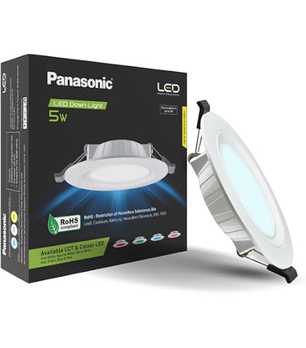 Panasonic LED Aluminium Panel Light 15W, 6500K, Circular (Pack of
