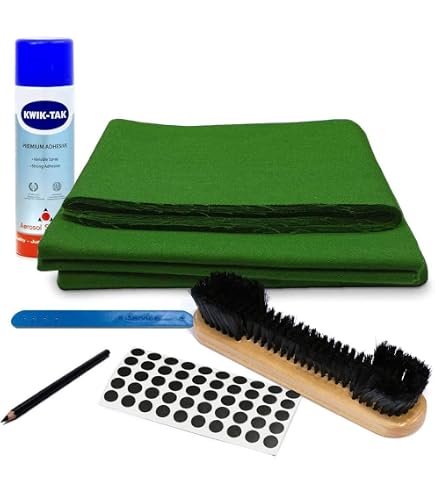 Tissu De Billard PATIKIL 7Ft - Feutre Professionnel Vert Avec 6 Bandes Pour Tables De Billard