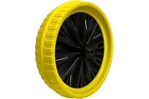 Marko Tools 13" Yellow Puncture Proof Wheelbarrow Wheel Tyre Solid Lightweight Plastic/Foam