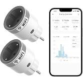 SONOFF S60TPF Wi-Fi Smart Plug, Energy Monitoring, Compatible with Alexa and Google Home, White, 2 Pack
