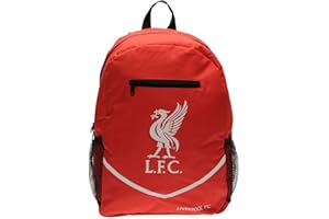 TEAM17 Mens Football Club Team Colours Backpack Rucksack Gift Bag (N, Liverpool)
