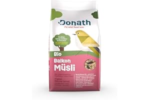 Donath müsli BIO sbucciato per un balcone pulito - miscela BIO con olio di semi di girasole - squisito cibo per uccelli selvatici adatto tutto l’anno - dalla nostra manifattura nel sud della Germania