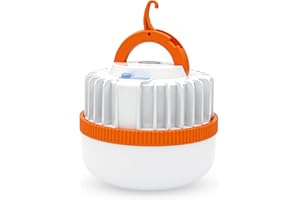 Boloshine Lámpara Camping, Luz Camping LED USB recargable, Luz Portátil para Exteriores con Gancho, Linterna Camping Impermeable para Emergencia, Campismo, Senderismo, Pesca