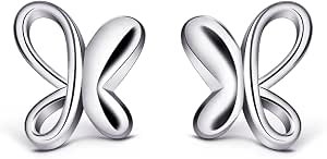20 Fermoirs De Boucles D'oreilles En Argent Sterling 925 Forme Papillon - Hypoallergénique