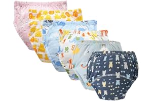 ACMEDE Lot de 6 Pantalons D'entraînement pour Pot pour Bébé Culotte d Apprentissage Enfant Culotte Apprentissage propreté Garcon Pantalon d'entraînement pour bébé 0-3 Ans