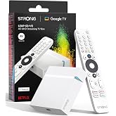 STRONG Leap-S3+V2 Streaming Smart TV Box 4K UHD, White | 2GB RAM + 16GB Memory, HDR10+ &amp; Dolby Vision, WiFi 5 &amp; BLE 5, Ethern
