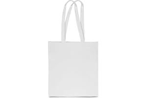 SAKETOS Stofftasche 38 x 42 cm - Tote Bag - Stoffbeutel zum Bemalen Unbedruckt 1, 5, 10, 25, 50 Stk. - Baumwolltasche mit Zwei Langen Griffen - Tragetasche, Einkaufstaschen