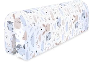 TOTSY BABY Bed edge protection for children's beds 70 cm - protection for bed frames edge protection children's baby bed Cotton Owls