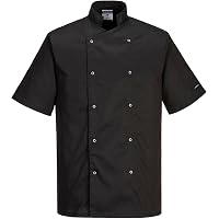 Pack 2 Vestes De Cuisinier Homme Misemiya | Uniforme Chef 65% Polyester 35% Coton - Blanche