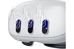 Ruamny Compatible with Meta Quest 3 Camera Protector, Lens Film- 9H HD Scratch Resistant Tempered Glass Lens Protector for Meta Quest 3, Clear, VR Accessories(3 Set)