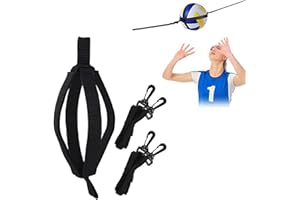 Outil D'entraînement Pour Volley-ball,Entraînement De Volley-Ball,Appareil D'entraînement Aid Avec Cordons,Volleyball Kick Traine Ceinture Elastique,Réglable Bande De Résistance Volleyball,Noir,Kiuiom