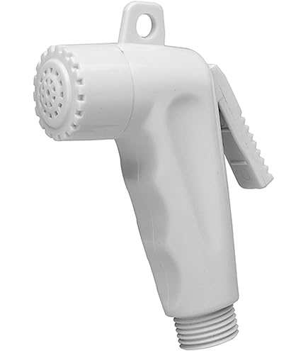 Kit Doccetta Con Pulsante Spegnimento - Flessibile E Supporto A Muro, Bianco - Foto 3