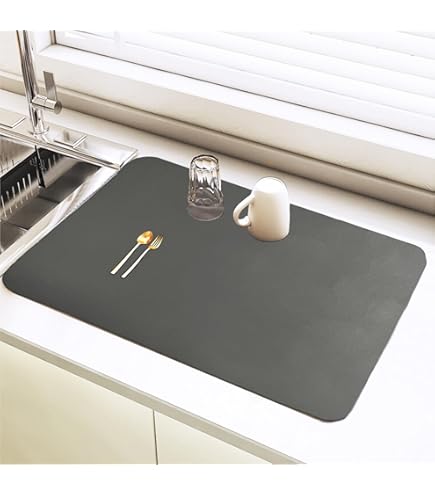 Buddy's Bar Barmat, 60 X 8 Cm, H: 1 Afdruipmat, Droogmat Voor Servies Snel Drogen Van Glazen Kunststof Mat Zwart 590600695