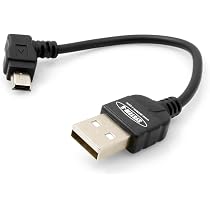 System-S Mini USB Kabel Mit 90° Winkelstecker, 10 Cm – Perfekt Für Enge Plätze, Ladekabel & Datenkabel