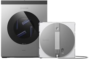 ECOVACS WINBOT W3 OMNI fönsterrengöringsrobot med multifunktionsstation, automatisk rengöring av torkkuddar, intelligent rengöring längs kanterna, spruta med tre munstycken, appkontroll