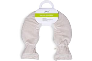 ‎UMOI Premium Nacken Wärmflasche aus PVC für Schulter und Nacken hochwertiger Supersoft Korean Fleece Bezug mit Klettverschluss und extra Innenfutter, BS1970:2012 zertifiziert, neues Modell (Creme)