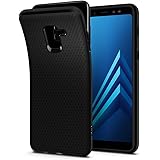 Spigen 590CS22747 Liquid Air für Samsung Galaxy A8 2018 Hülle Soft Flex Silikon TPU Schutzhülle Case - Schwarz