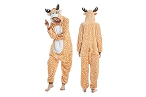 ZKomoL Adult Onesie Costume Unisex Party Pajamas for Women Cosplay Sleepwear Gifts Costume Christmas