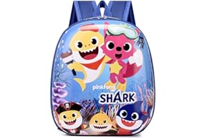 Babioms Children's Backpack Shark Toddler Backpack Shark Baby Mochila Nursery Travel Children School Bags para niños y niños, ideal para viajes escolares (29 x 24 x 7 cm), azul, M