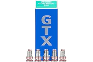 THE JUICE FELLAS Vaporesso GTX Coils 0.8 - 5 Pack - Compatible with Target, Luxe, GTX, Swag, Armour, Gen Series Luxe XR Max, Luxe X Pro Kit - Vaporesso Vaping Coils - Available in 0.2,0.3,0.4,0.6,0.8Ω - No Nicotine