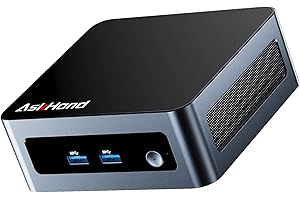 AskHand Mini PC AMD Ryzen 7 5800H (8C/16T, fino a 4,4GHz) 16GB DDR4-3200M RAM 512GB PCIe SSD, Mini Computer Desktop, Radeon Graphics 8 Cores 2000MHz, WiFi-6, BT5.0, HDMI*2 USBC, Display Triplo Schermo