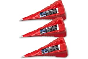 BITUXX® Spaltkeil Spaltgranate Holzspalter Spalter Spaltwerkzeug Keil Spaltkreuz1800gr (3X Spaltgranate)