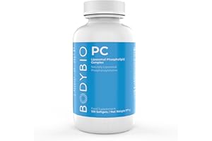 BodyBio PC - Phosphatidylcholine for Brain Health, Mental Clarity, Cognitive Function, Cellular Repair & Healthy Aging, Phospholipid Complex Supplement for Gentle Daily Detox