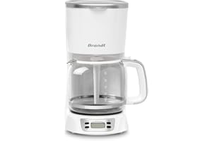 CAFETIERE PROG 18 TASSES BLANC SILVER BRANDT - CAF1318ES